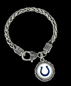Fußball Armband, Fußball rund Charm Hänger Verschluss Armband - Bild 1 von 2