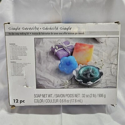 SIMPLE SERENITY TYE DIE SOAP MAKING KIT 12 PIECE Net 32oz (2lb) - Image 1 of 4