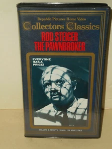 Rod Steiger The PAWNBROKER 1965 Movie VHS Tape Clamshell Case Republic Pictures - Picture 1 of 12