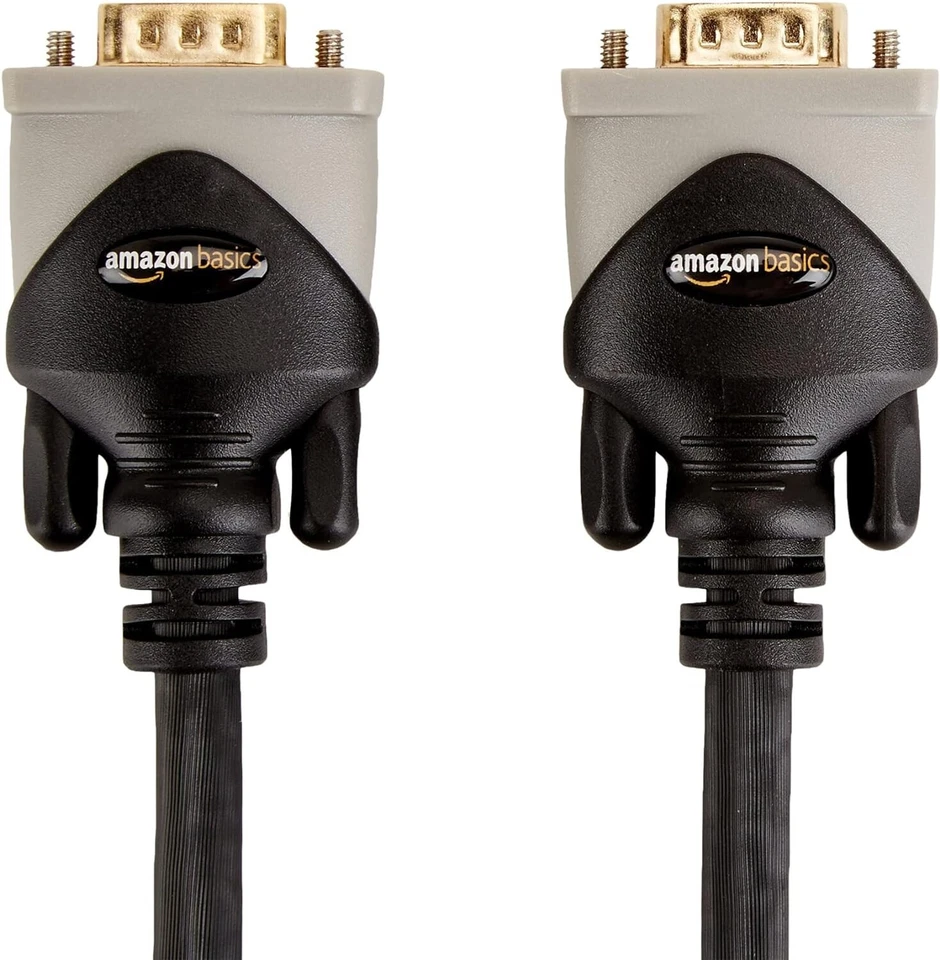 Amazon Basics VGA Monitor Black & VGA to VGA Cable - 15 Feet - Image 1 of 4