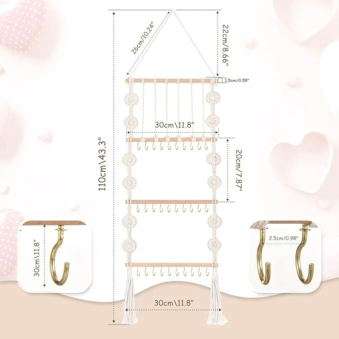 头饰发带蝴蝶结配件收纳盒储物壁挂装饰 — 第 1/4 张图片
