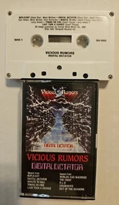 Vicious Rumors – Digital Dictator Cassette Tape 1987 US 1st Heavy Metal Rare - Foto 1 di 7