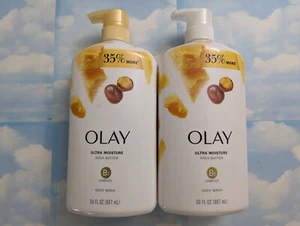 SET (2) OLAY ULTRA FEUCHTIGKEIT SHEABUTTER B3 KOMPLEXE KÖRPERWÄSCHE MIT PUMPE 30 FL OZ - Bild 1 von 1