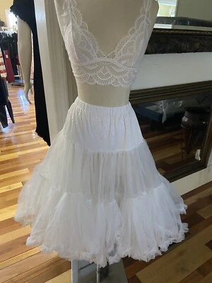 Malco режимы кринолин скольжения платье майка белый свадебный юбки обруч юбка Med - Изображение 1 из 2