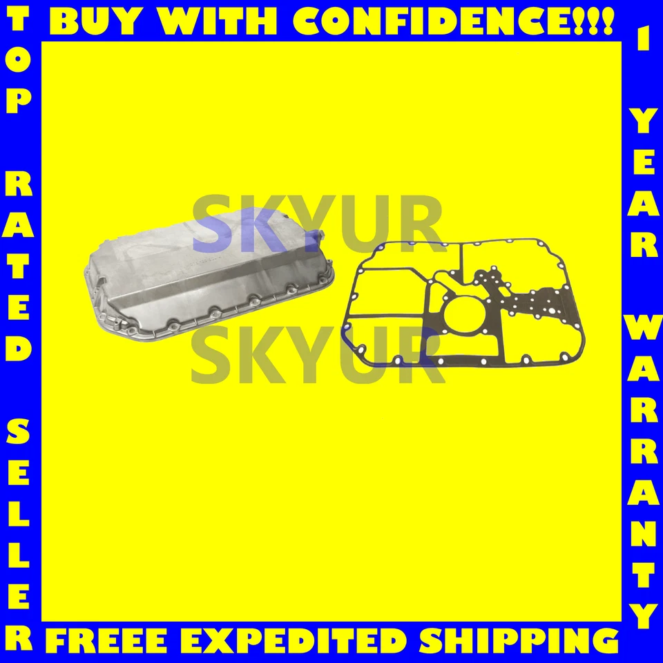 Картер нижнего масляного поддона двигателя кабриолета Audi 90 A4 A6 2,8 V6 с прокладкой КОМПЛЕКТ URO - Изображение 1 из 4