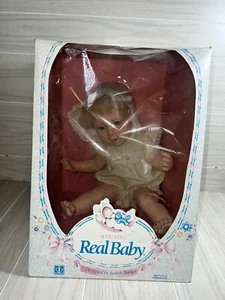 Real Baby Wide Eyed Doll 1985 Judith Turner Hasbro  Sunsuit 21" Vtg Original Box - Picture 1 of 11