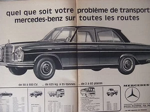 PUBLICITÉ DE PRESSE 1966 MERCEDES BENZ SUR TOUTES LES ROUTES - ADVERTISING - Imagen 1 de 1