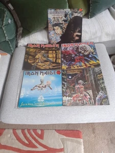 VINTAGE IRON MAIDEN BRUCE DICKINSON VINYL LP'S USED PIECE OF MIND,BEAST 666 - Picture 1 of 24