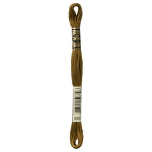 12 Pack DMC 6-Strand Embroidery Cotton 8.7yd-Very Dark Golden Olive 117-829 - Picture 1 of 1