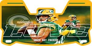 Packers Jordan Love Mini Fußball Visier, Universal Fit mit Clips viele Designs - Bild 1 von 9