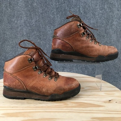 Merrell Boots Mens 8.5 Explorer WTC Lace Up Hiking Bootie Brown Leather VTG - Image 1 of 4