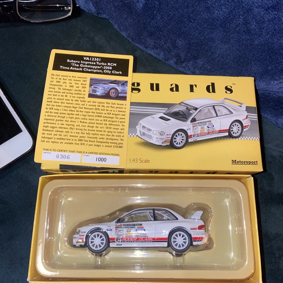 MOTOR DIECAST CORGI VANGUARD ESCALA 1/43 MODELO REF: SUBARU IMPREZZA TURBO VA12301 Foto 1 de 1
