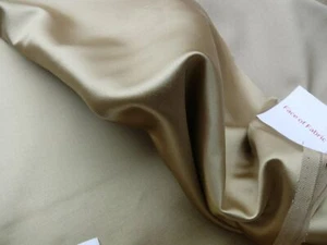 BY YARD SCALAMANDRE OLD WOLRD WEAVERS SILK SATIN GLAMOROUS WEIGHTY TOFFEE Liquid - Picture 1 of 4