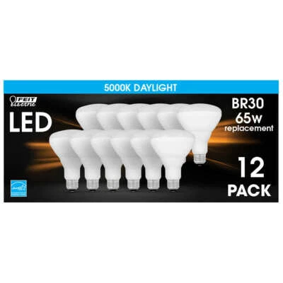 Feit Electric BR30DM/950CA Reflector Led Bulb, 650 Lumens, 5000K, Pack of 12 - Image 1 of 4