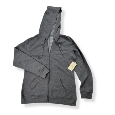 Sudadera con capucha St. John's Bay gris con cremallera pequeña Foto 1 de 2