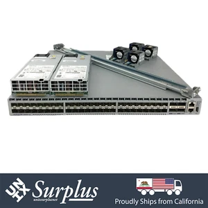 48 Port 10GB SFP+ Arista DCS-7050S-64 R2F 2x PSU Switch | 4x 40GbE QSFP+ - Picture 1 of 8