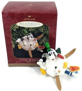 ADORNO DE KEYEPSAKE DE HALLMARK GOOFY'S SKI ADVENTURE MICKEY & CO DISNEY - Imagen 1 de 5