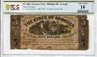 1864 $5 Milledgeville Georgia State Treasury PCGS VG-10 US Civil War Money 1984