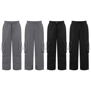 Kinder Mädchen Hose Partyhose locker Cargo Street Baggy Tanzhose sportlich - Bild 1 von 35