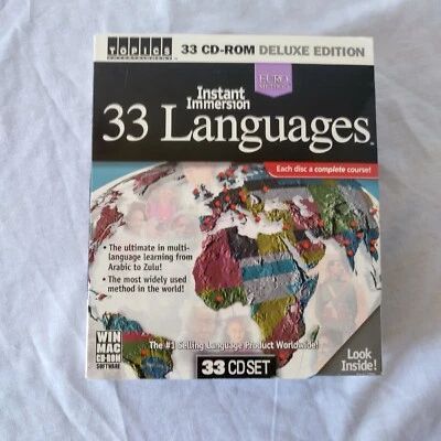 Vtg Topics Entertainment Instant Immersion 33 Languages PC Software Win & Mac  - Image 1 of 4
