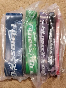 Fitness Dreamer - Set of 5 Resistance Bands-Blue, Green, Purple, Black, Red - Picture 1 of 3