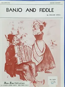 Accordion Banjo & Fiddle By Pietro Song Sheet Music Book - Picture 1 of 3