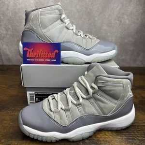 Jordan 11 Retro 2021 Mid Cool Grey Size 5 GS / 6.5W 378038-005 Youth Sneakers OG - Picture 1 of 9