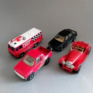 Matchbox Lot of 4 Model Foam Unit, Renault 11, Jaguar SS 100, Isuzu Amigo - Picture 1 of 12
