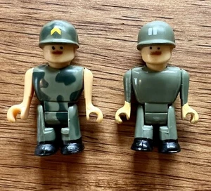 Vintage TYCO SUPER BLOCKS ADVENTURE Ground To Defender FIGURE LOT OF 2 MILITARY - Picture 1 of 1