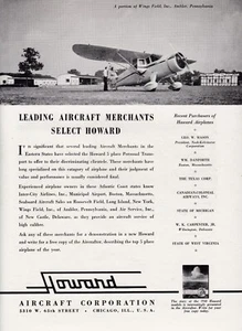 1940 Howard Aircraft Ad 1/14/2025f - Picture 1 of 1
