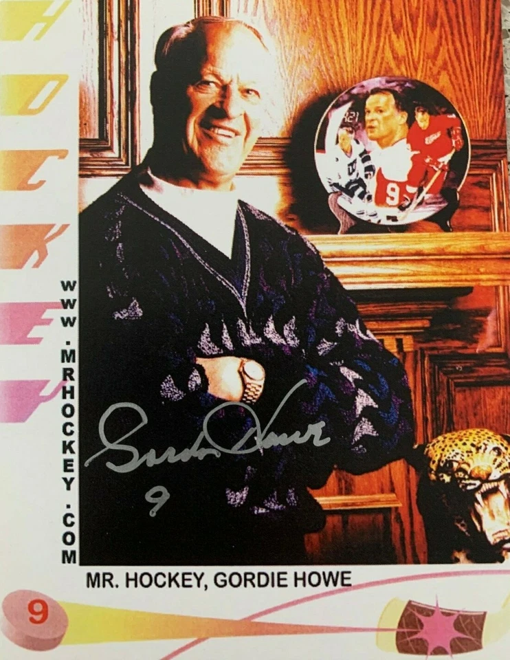 GORDIE HOWE RED WINGS. MR HOCKEY SIGNED AUTOGRAPHED 4" x 5" PHOTO COA - Image 1 of 1