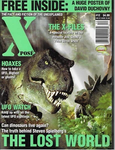 Xpose Magazine Jul 1997 The Lost World X-Files David Duchovny Poster Jose Chung - Picture 1 of 2