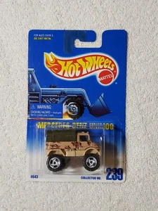 HOT WHEELS BLUE CARD #239 MERCEDES -BENZ UNIMOG-RAZOR WHEELS - Picture 1 of 1