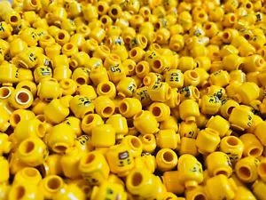 LEGO Parts - X15 Random Minifigure heads bulk pack - Great Mix! - Picture 1 of 6