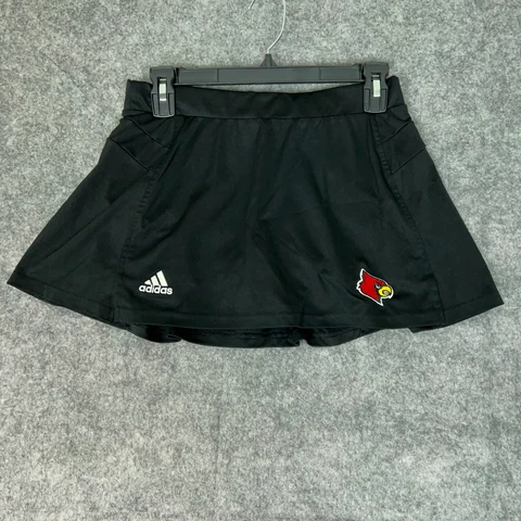 Louisville Cardinals Adidas Women Skort Medium Black Skirt Short NCAA Athletic Cover