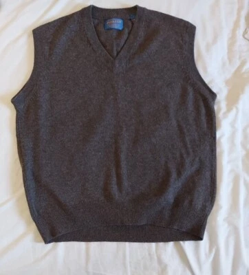 Pendleton Lambswool Wool Vest Mens Size Large Brown - Image 1 of 4