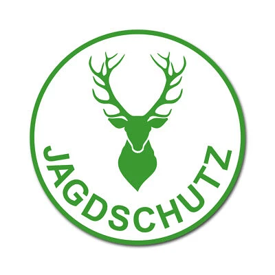 Aufkleber "Jagdschutz" 10x10cm Forst Jagd Schild Tierschutz R196-04 - Bild 1 von 4