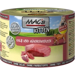 MACs Cat Kitten Kalb & Hühnerherzen | 6x200g - Bild 1 von 1