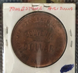 Tombstone , arizona 1979 ,souvenir dollar,  coin, Good token - Picture 1 of 4