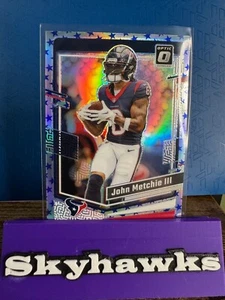 NFL 2023 Fútbol Óptico John Metchie III Blue Stars Emoji SP #74 Houston Texans - Imagen 1 de 8