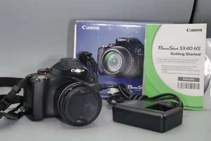 Boxed Canon SX40HS 12.1MP 35X Zoom Digital Bridge Camera - Picture 1 of 11