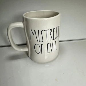 Rae Dunn Disney Villains Maleficent Mistress Of Evil Double Sided Coffee Mug Cup - Picture 1 of 6