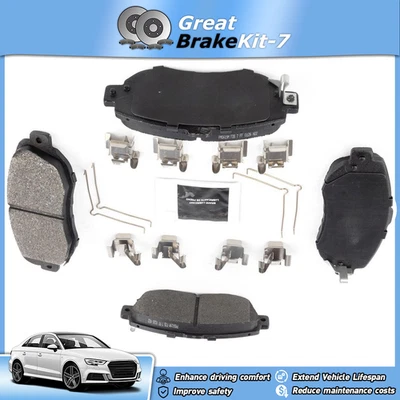 Front Brake Pads w/ Hardware Kit for 1998 1999 2000 Lexus GS400 4.0L - Image 1 of 3