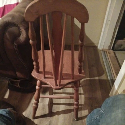 Silla Windsor con respaldo de salpicaduras cónicas del siglo XIX Foto 1 de 4