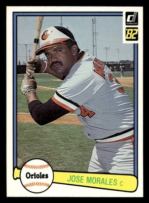 1982 Donruss Jose Morales #203 Baltimore Orioles - Image 1 of 2