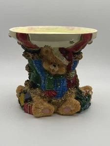 DREI HÄNDE WEIHNACHTSBÄREN PILLER KERZENSTÄNDER PASST 4 ZOLL BREITE KERZE. - Bild 1 von 5