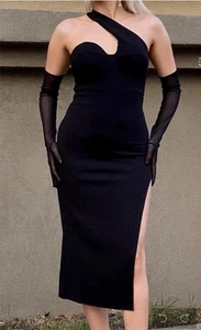 On sale!!! classy black dress size Sstretchy! great for events, nights! - Picture 1 of 4