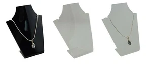 Acrylic Bust 2 Notch Necklace Professional Display Stand jewellery Presentation - Foto 1 di 7