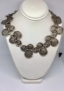 Designer Silver Necklace Handmade New Reversable Chocker - Picture 1 of 6