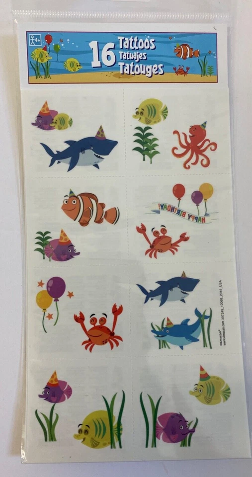 8 Divertidos Favores de Suministros para Maestros Océano Bajo el Mar Fiesta de Cumpleaños Foto 1 de 1